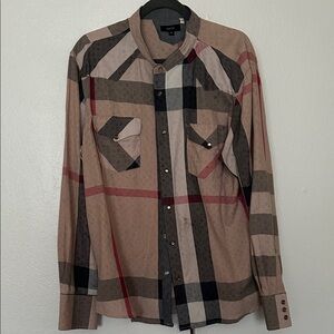 Stylish Plaid Button-Down Shirt for Men